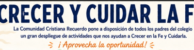 CUIDAR Y CRECER EN LA FE (CURSO 2026-2027)